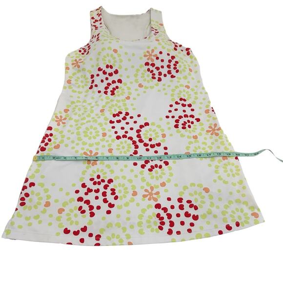 Athleta White Multicolor Floral Print Athletic Activewear Tank Dress, Size M - Picture 9 of 13